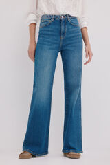 Hoss Intropia B&aacute;rbara. Vaqueros bordados Azul marino