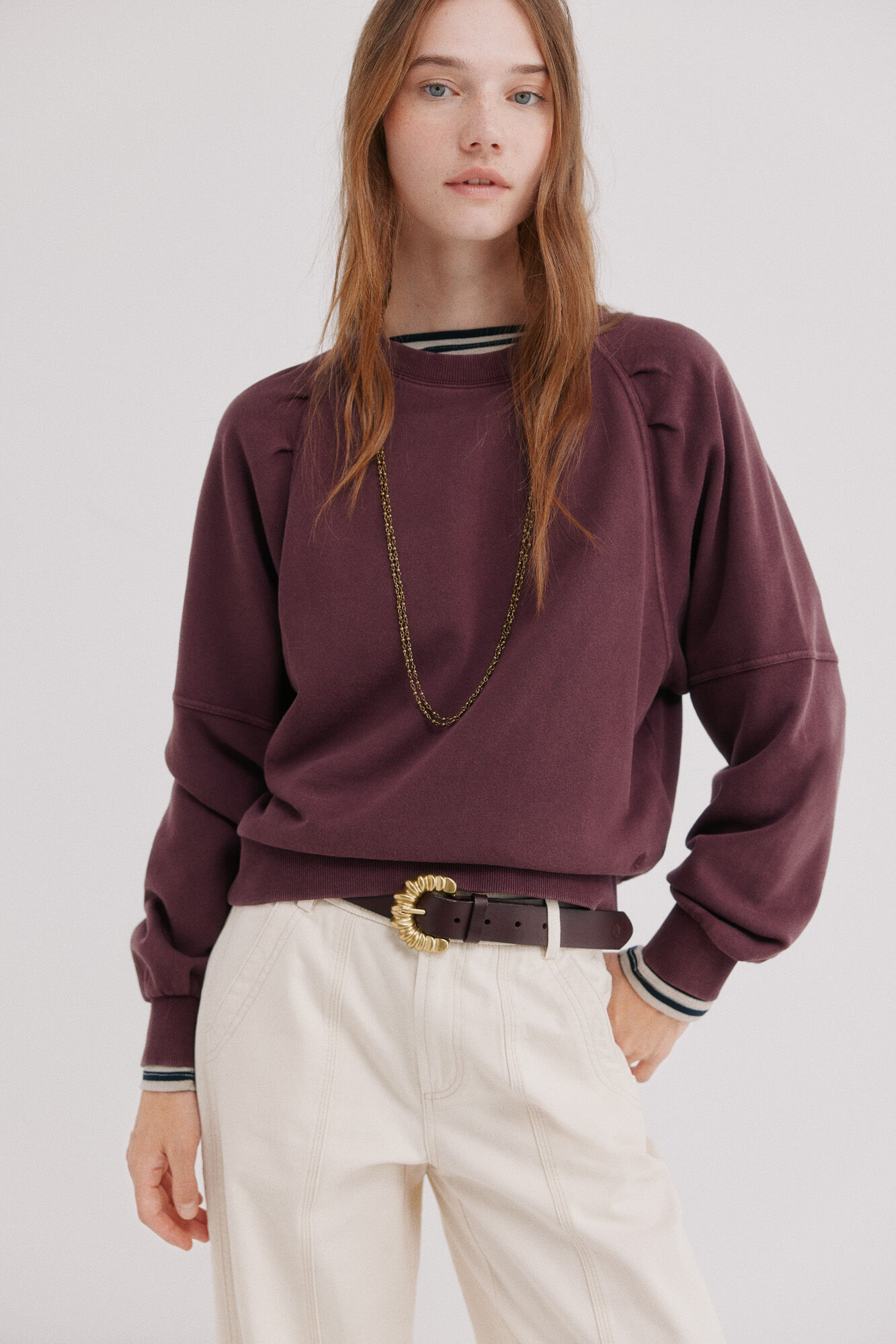 Hoss Intropia Maiara. Sudadera efecto lavado