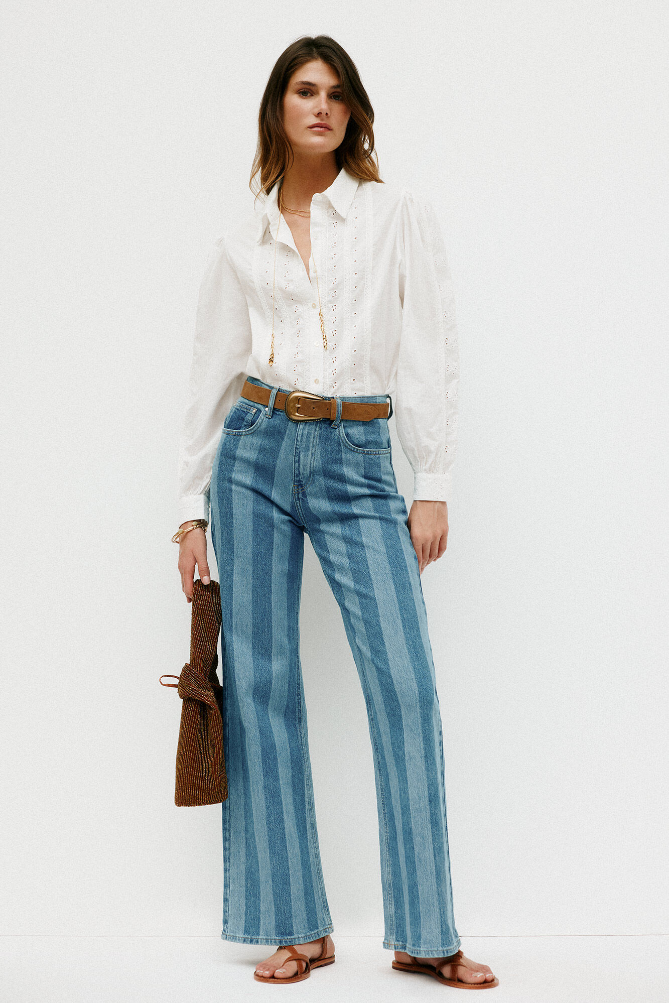 Hoss Intropia Carmen. Minimalist blouse White