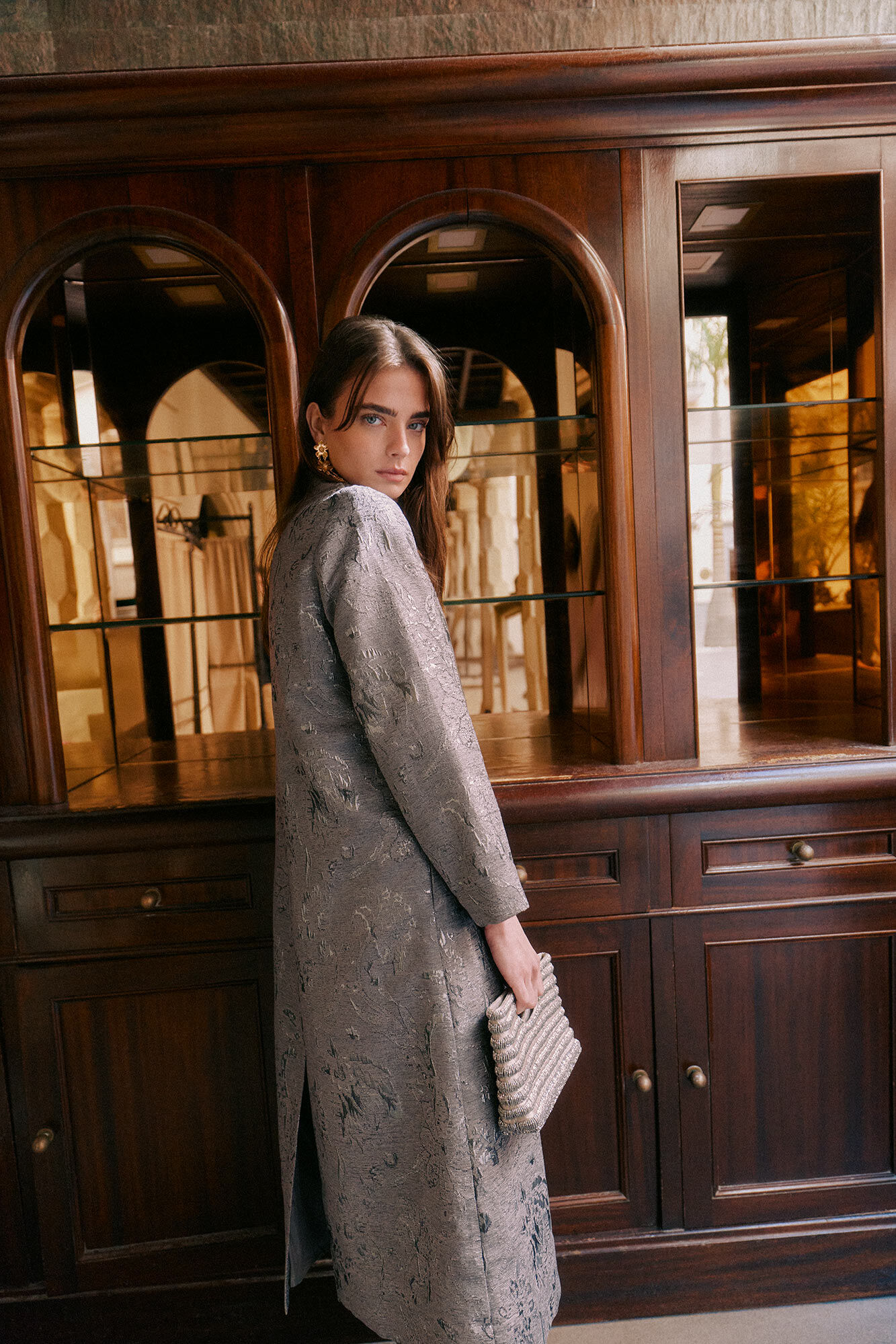 Hoss Intropia Eva. Kimono jacquard