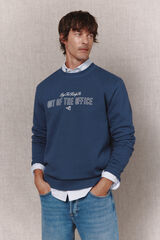 OOTO Sudadera cuello caja Azul