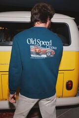 OOTO Sweatshirt Manu Campa x OOTO gola caixa Azul