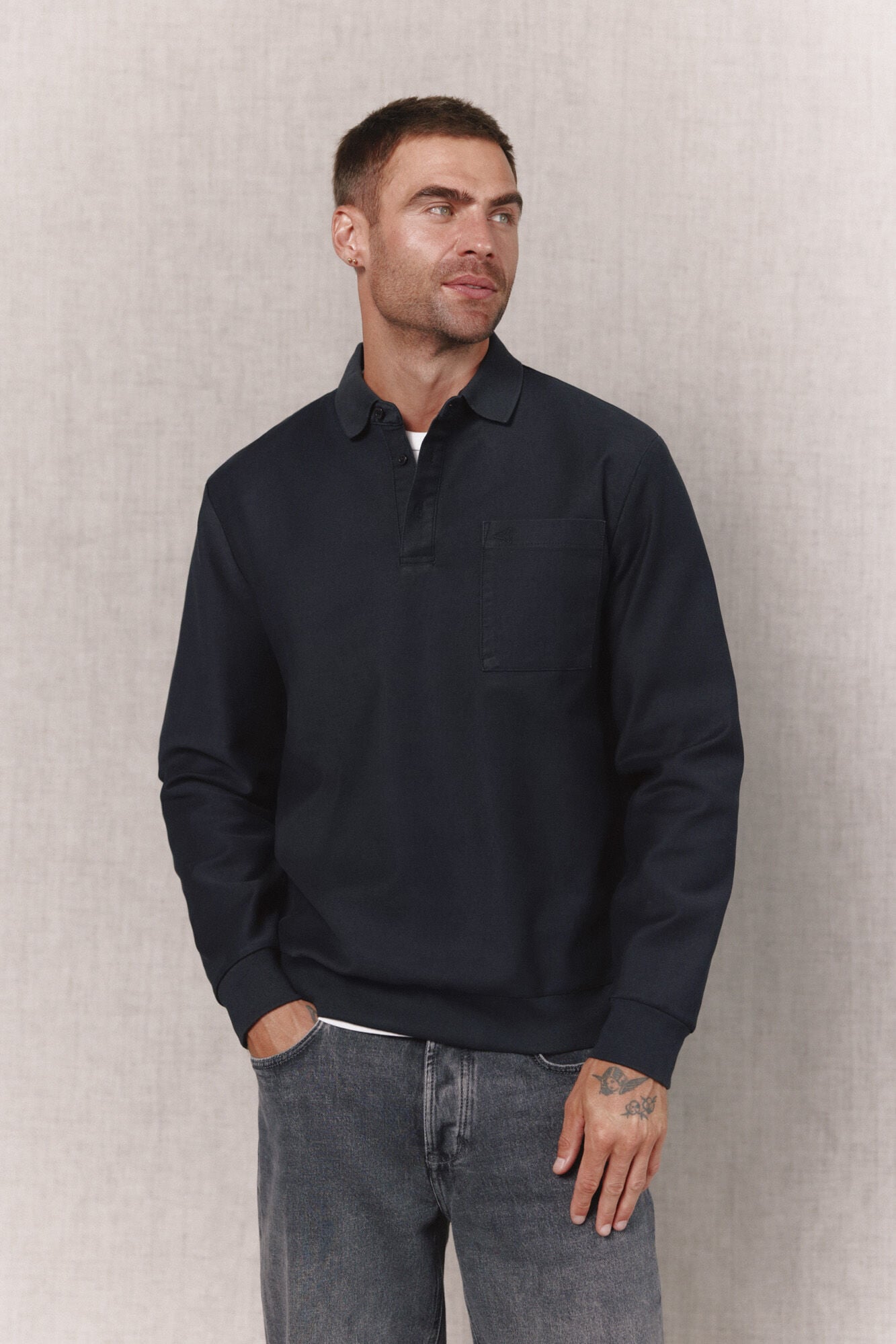 OOTO Sweatshirt gola polo