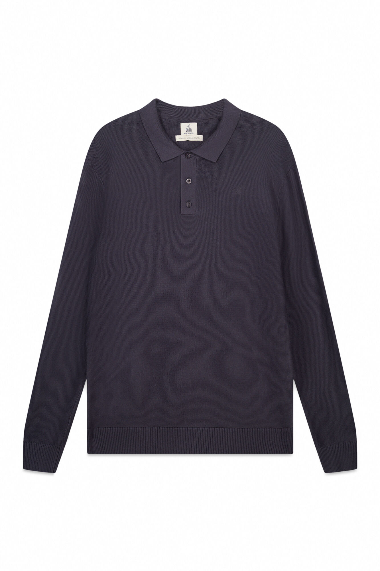 OOTO Cotton polo neck jumper