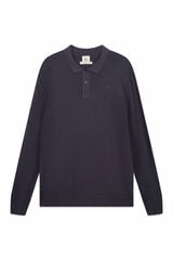OOTO Cotton polo neck jumper Grey