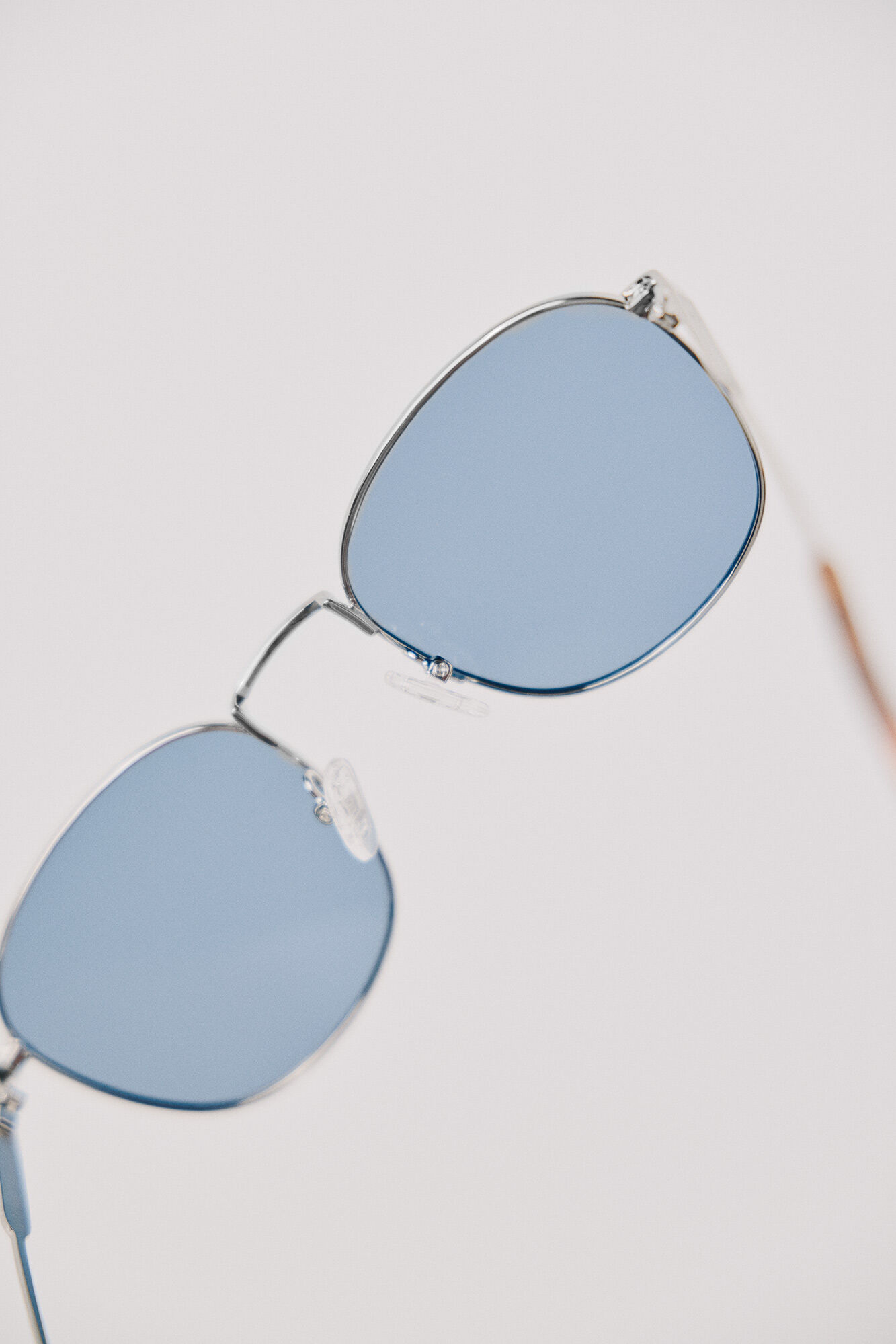 OOTO Silver metal sunglasses Navy