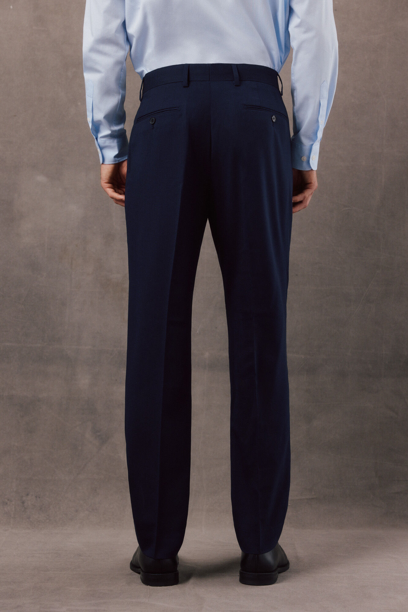 OOTO Navy Panama suit trousers Navy