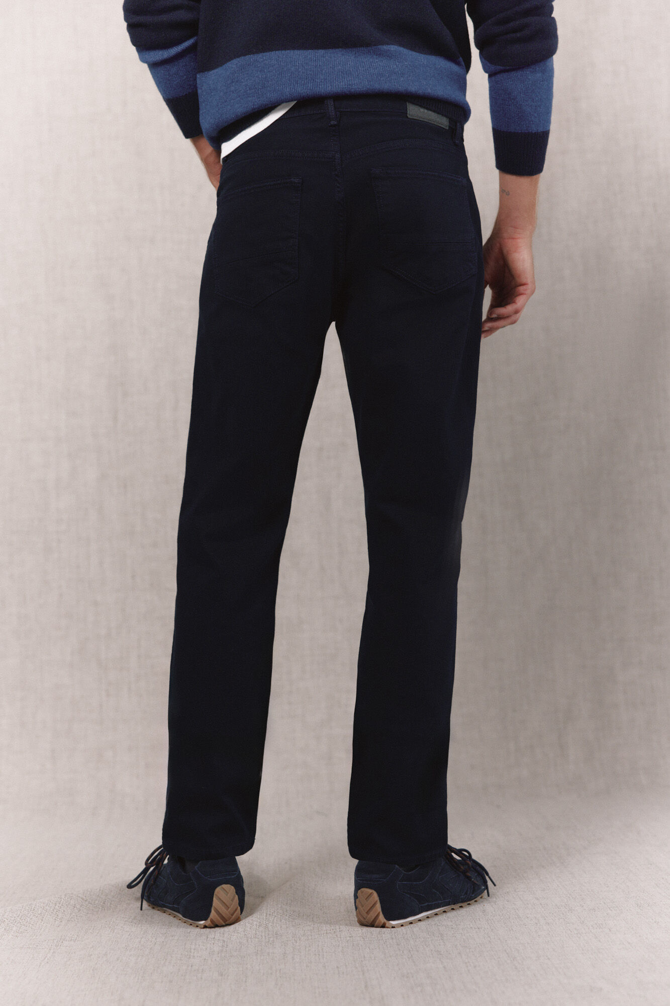 OOTO 5-pocket slim fit jeans Navy