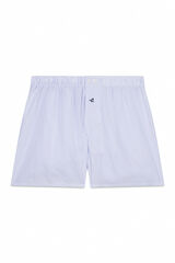 OOTO Boxer em tecido liso Azul