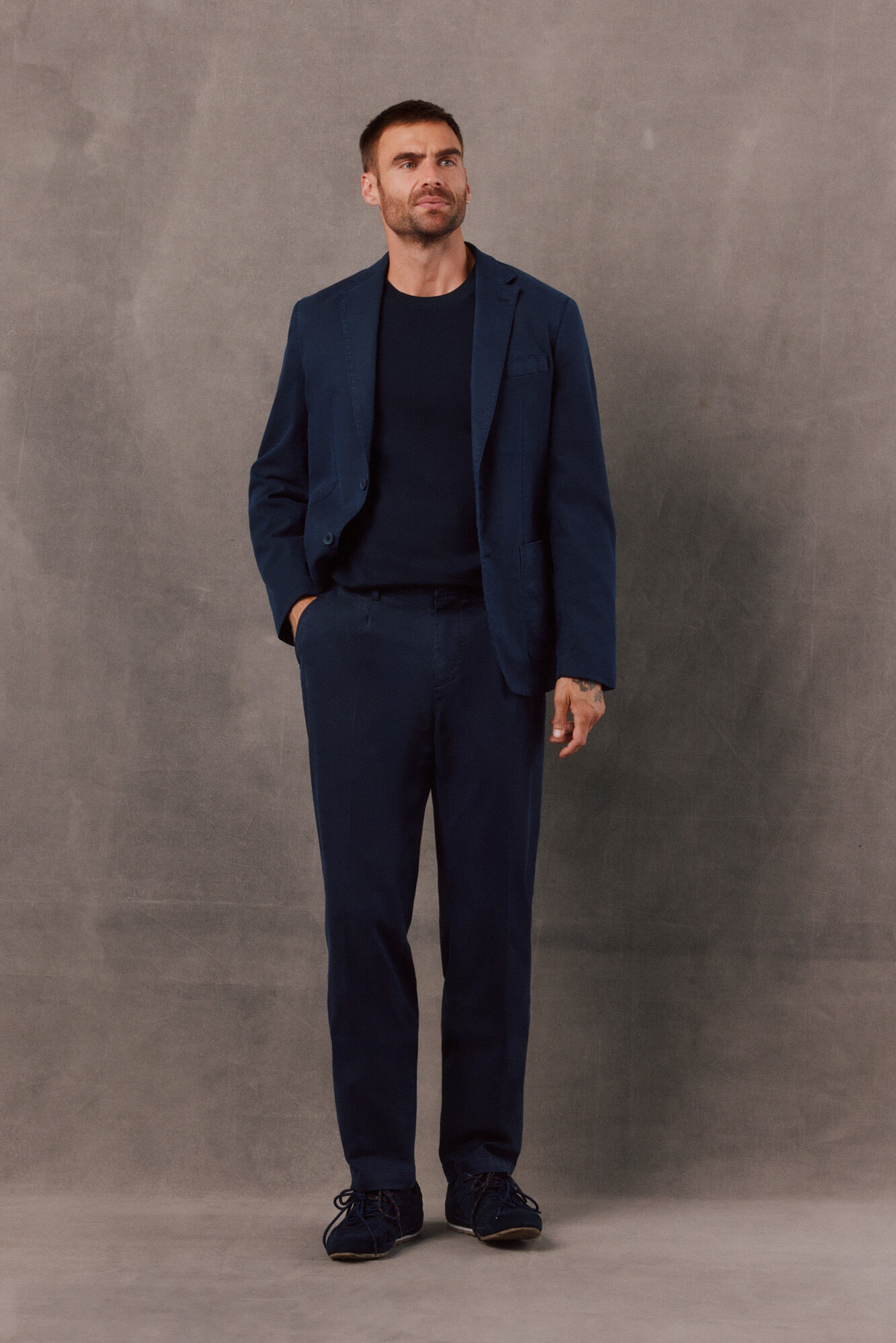OOTO Pantal&oacute;n traje coordinado twill