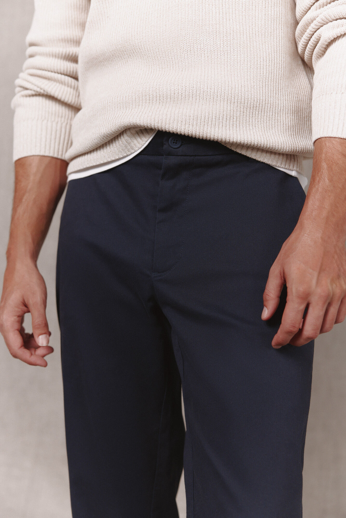 OOTO Cal&ccedil;as chino sarja smart regular Azul