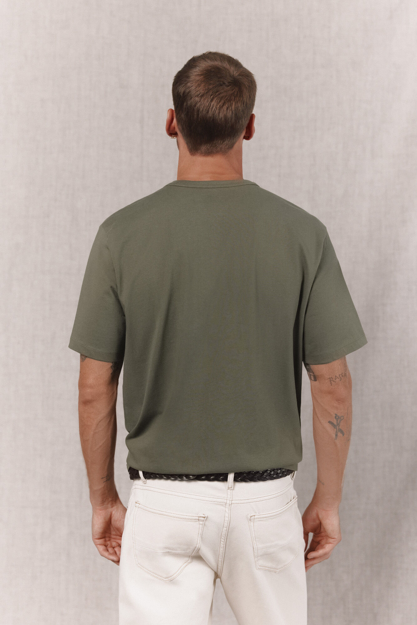 OOTO T-shirt gr&aacute;fica lavada Verde