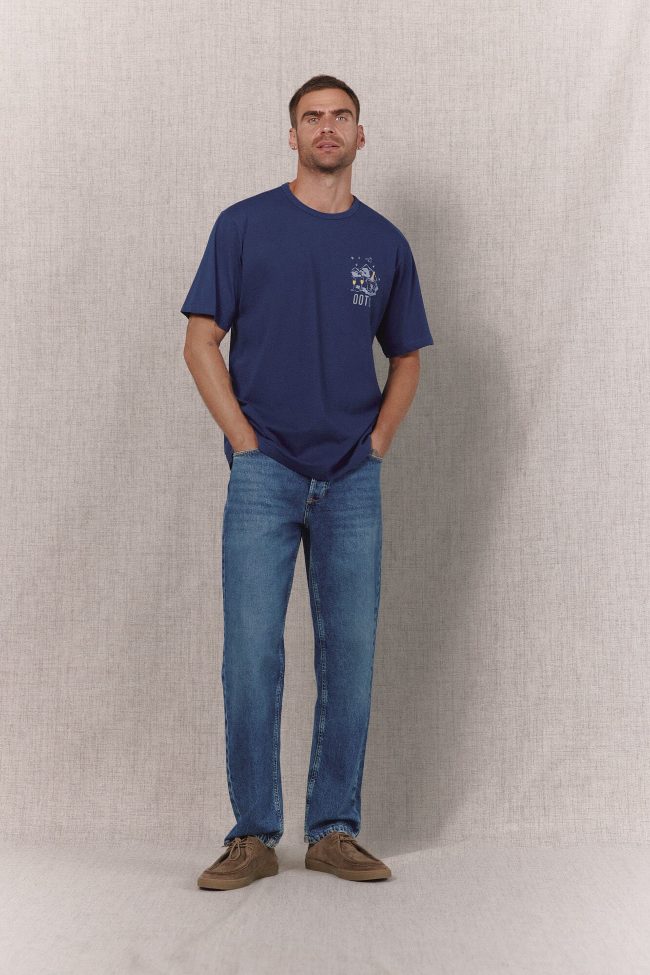 OOTO T-shirt gr&aacute;fica Azul