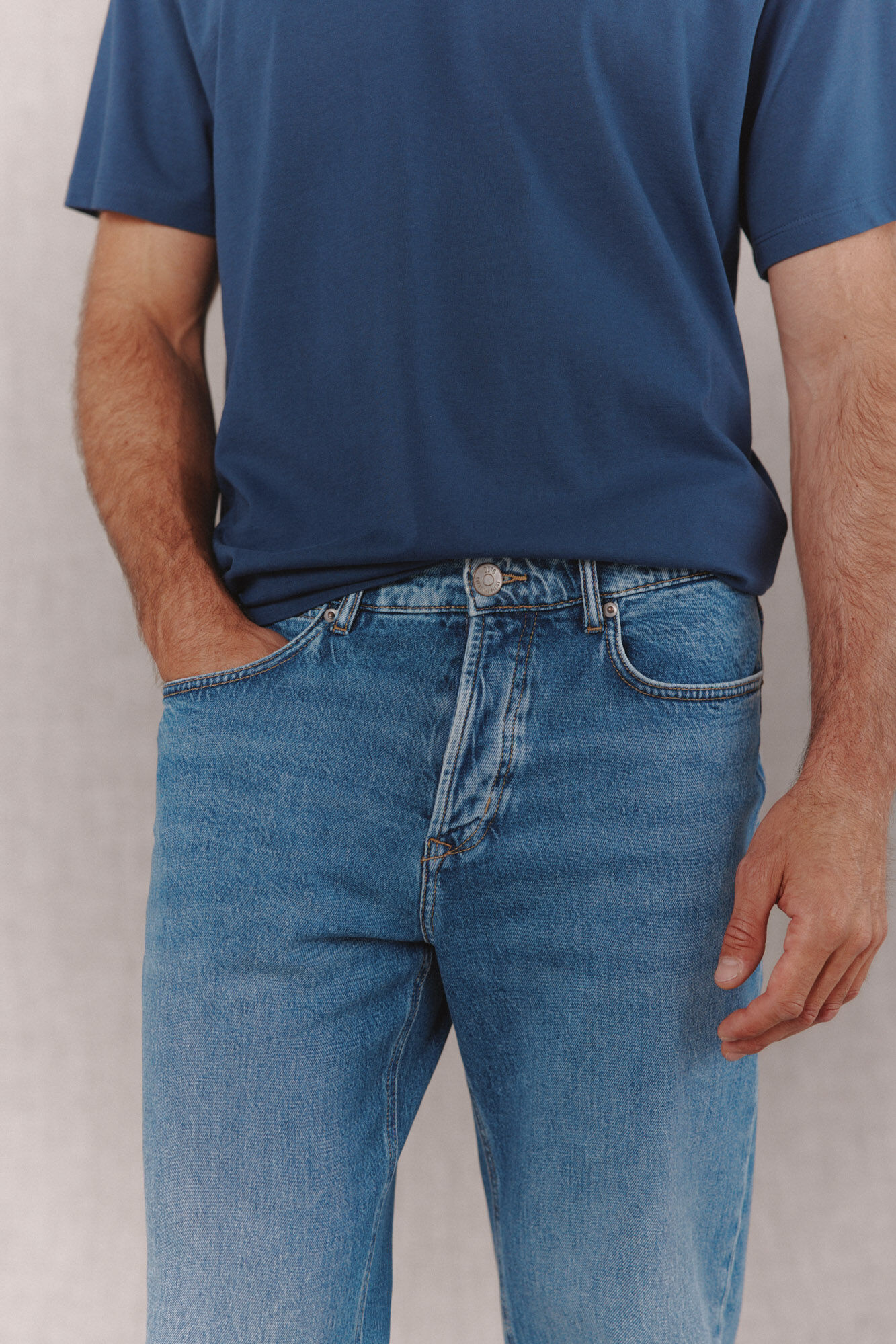 OOTO Straight fit jeans Blue