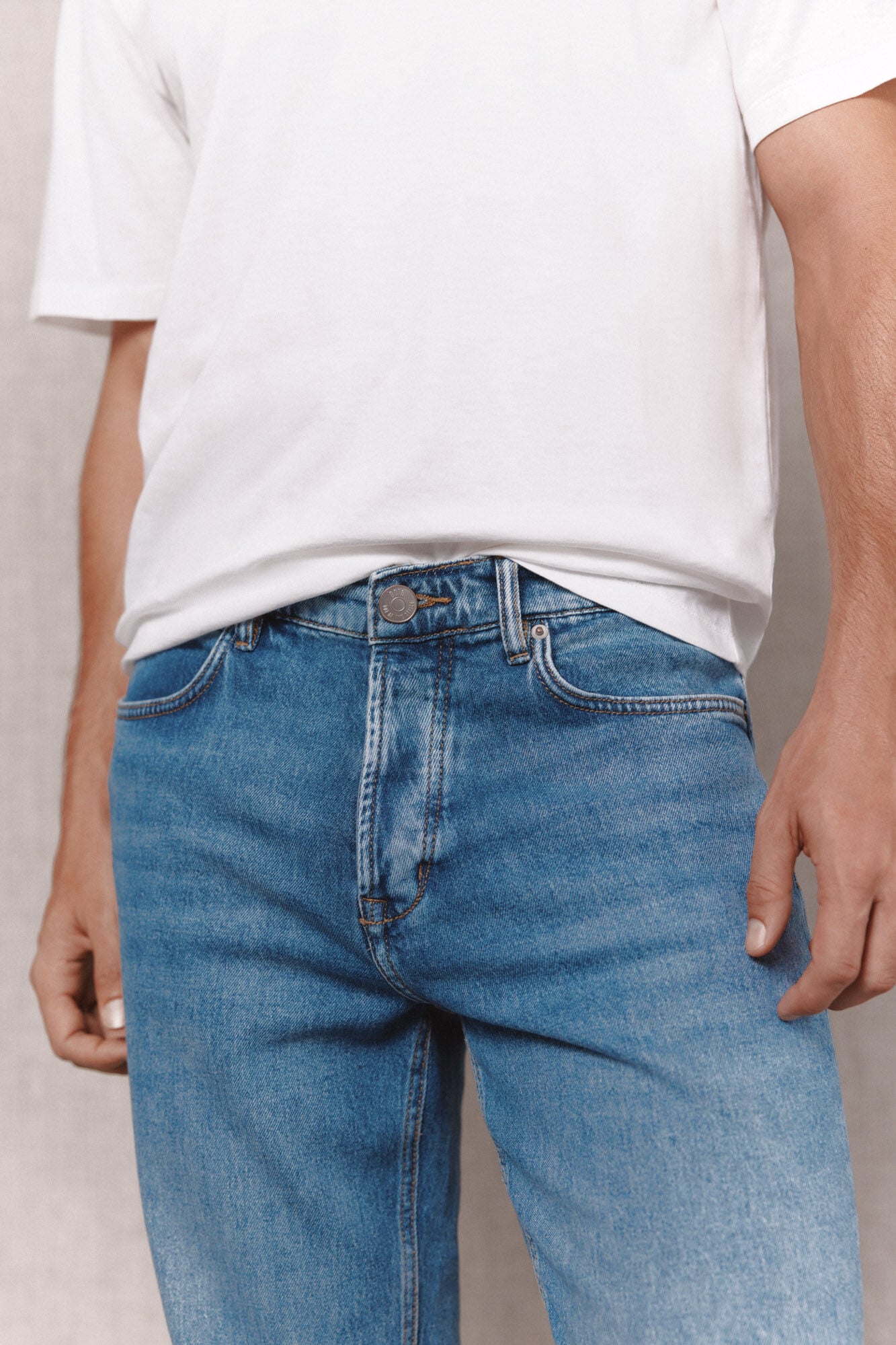 OOTO Cal&ccedil;as jeans straight fit Azul