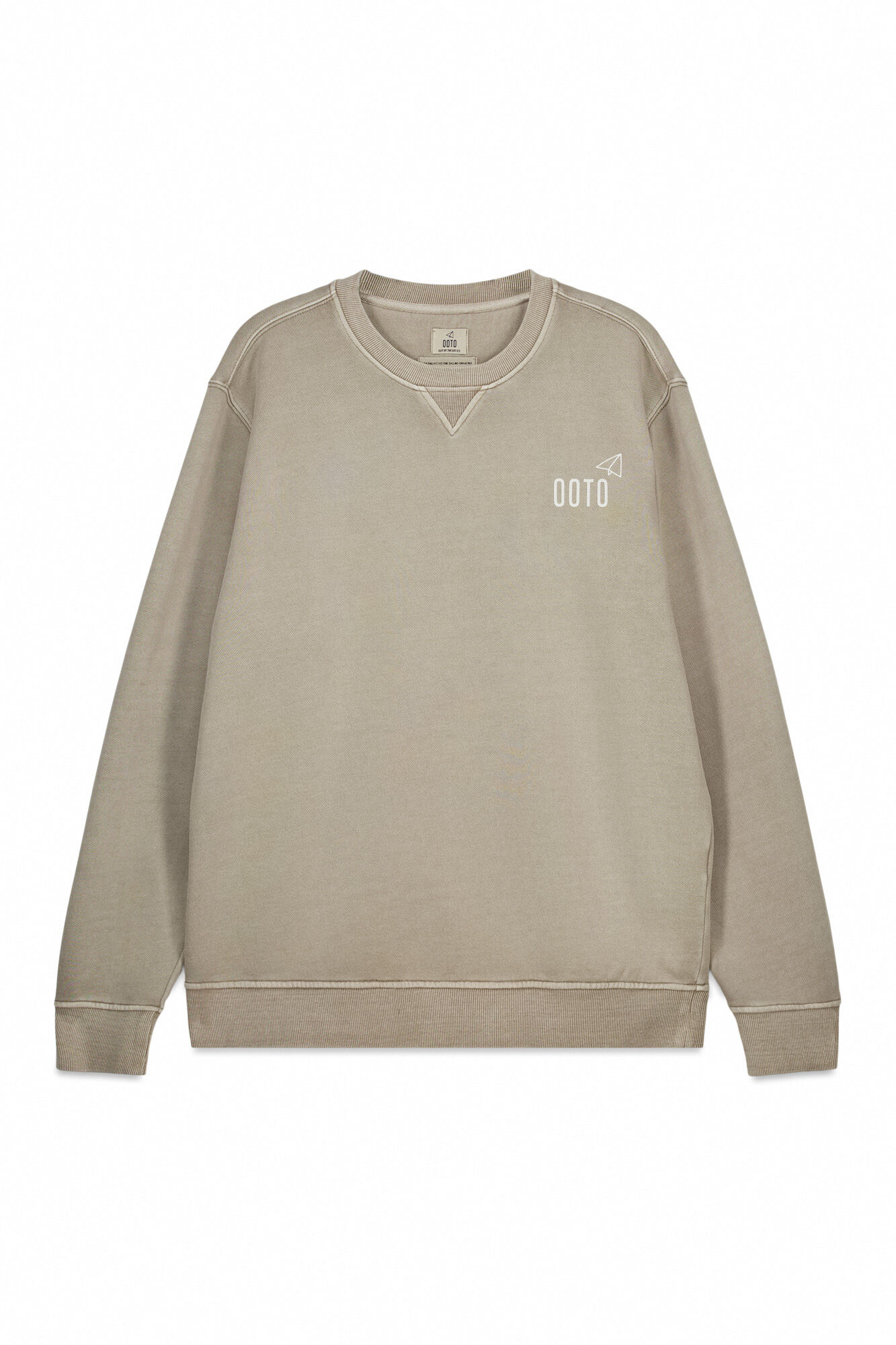 OOTO Sweatshirt b&aacute;sica Tostado