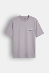 OOTO Camiseta gr&aacute;fica lavada Gris