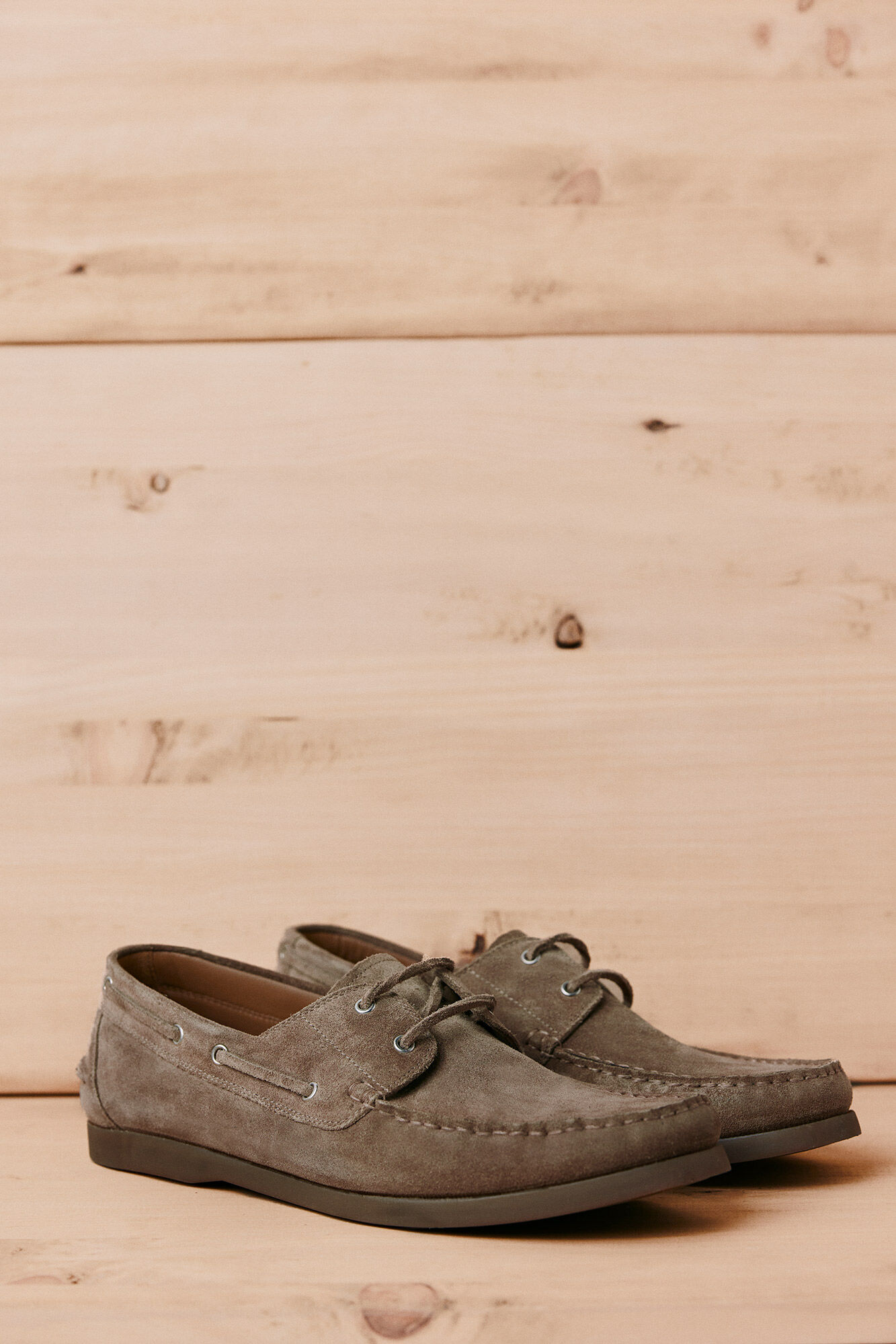 OOTO Zapato n&aacute;utico serraje Beige