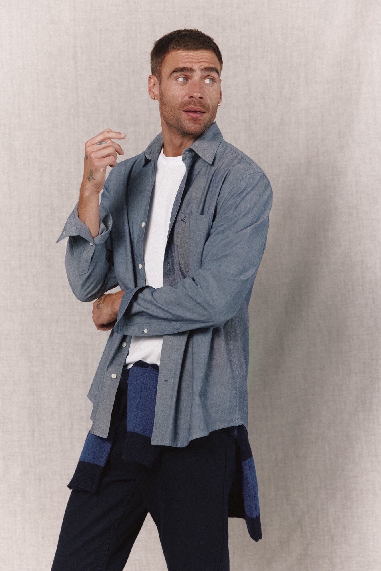 OOTO Denim shirt Navy