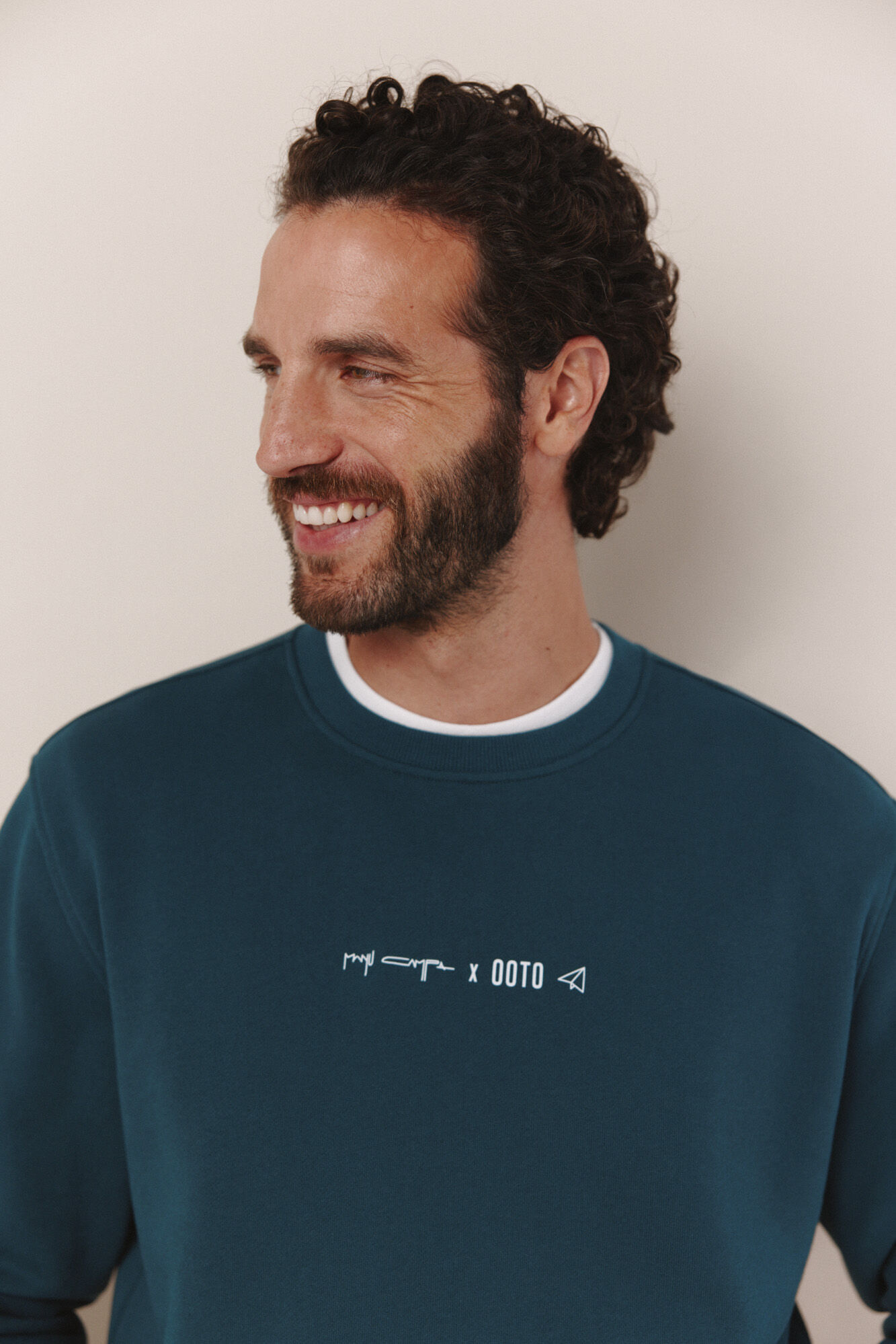 OOTO Sweatshirt Manu Campa x OOTO gola caixa Azul