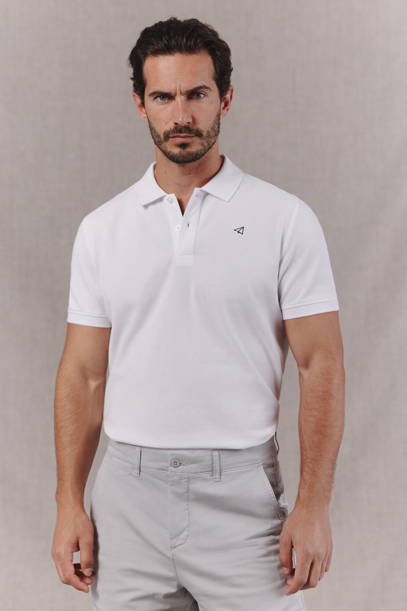 OOTO Polo em piqu&eacute; Branco