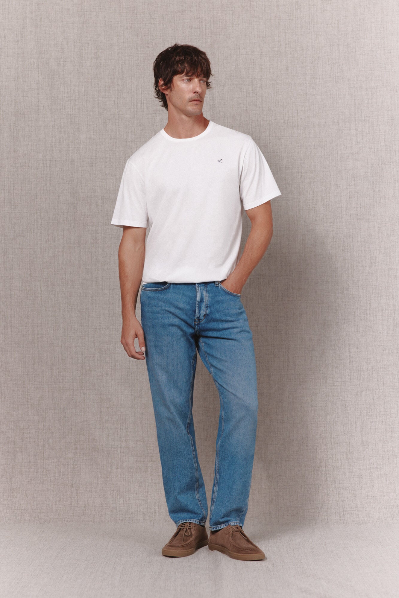 OOTO Cal&ccedil;as jeans straight fit Azul