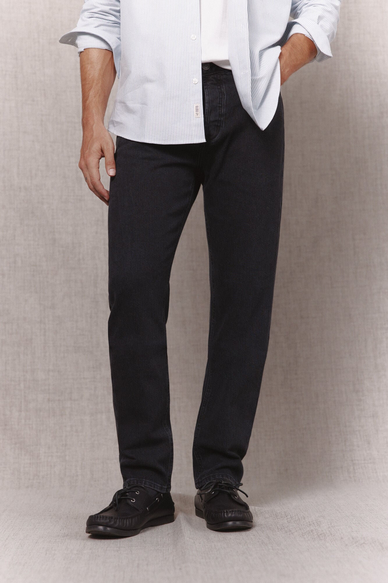 OOTO Cal&ccedil;as jeans slim fit Preto