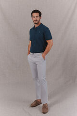 OOTO Light poplin regular chinos Grey