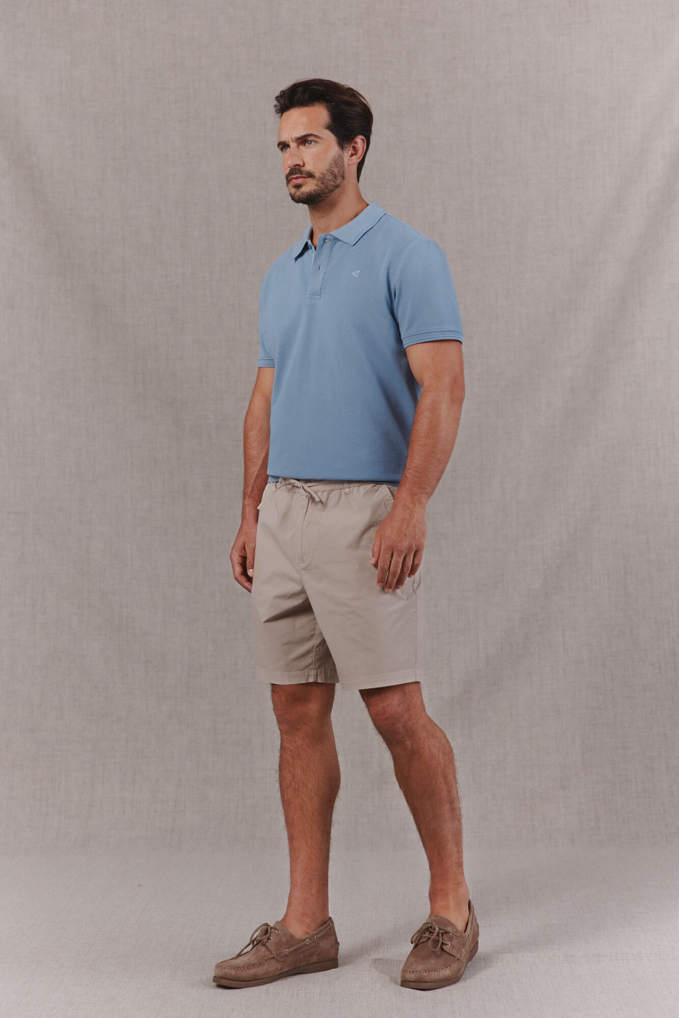 OOTO Washed piqu&eacute; polo shirt with embroidered plane