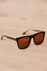 OOTO Acetate rectangular sunglasses Black