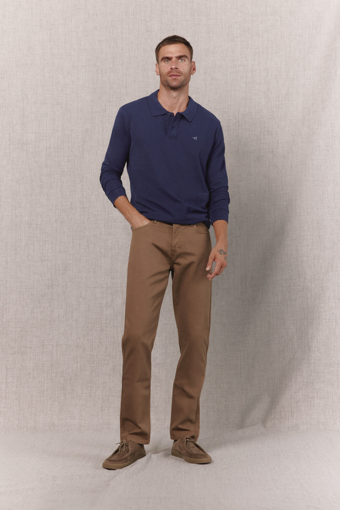 OOTO Piqu&eacute; long sleeve polo shirt