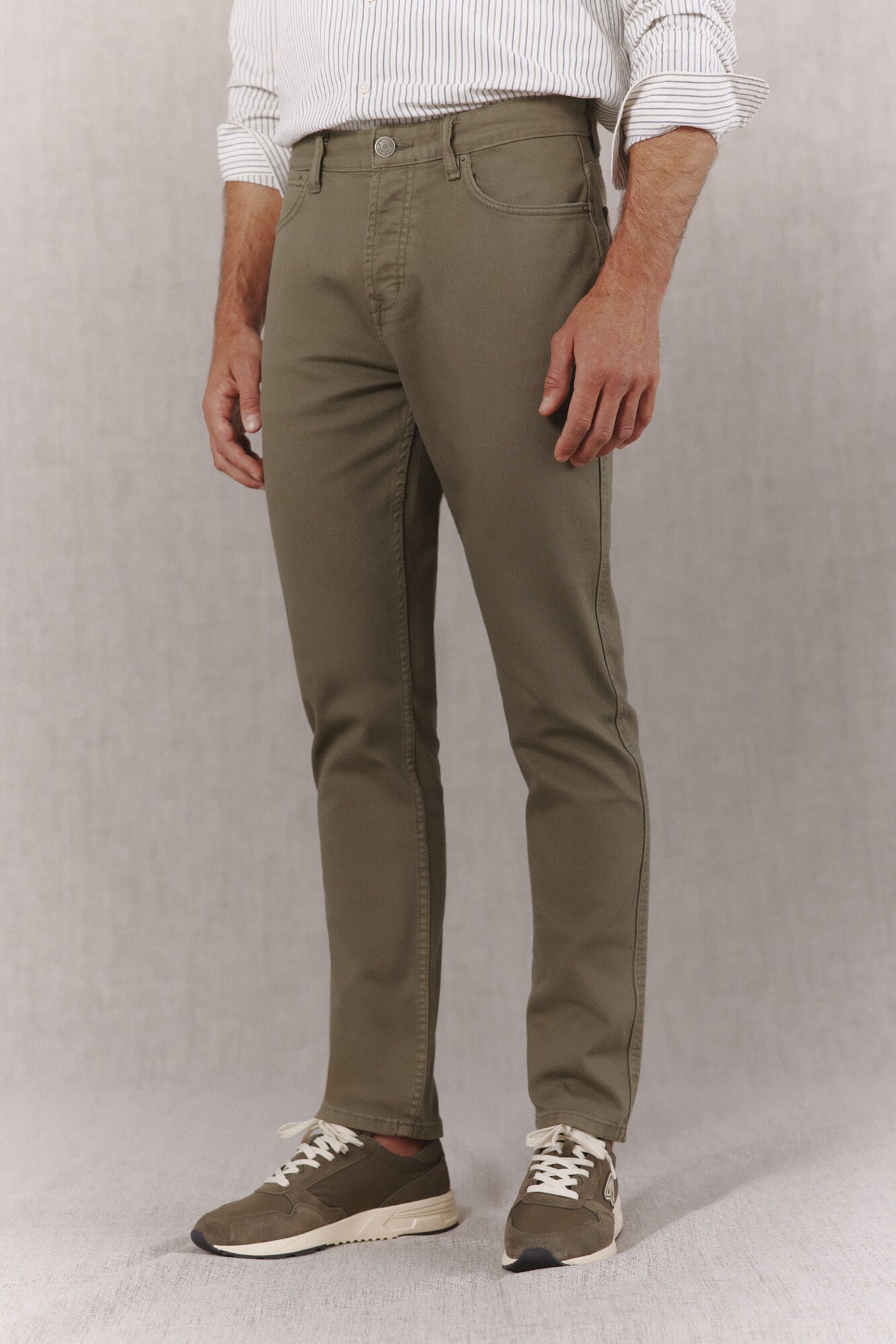 OOTO Cal&ccedil;as jeans 5 bolsos slim fit Verde