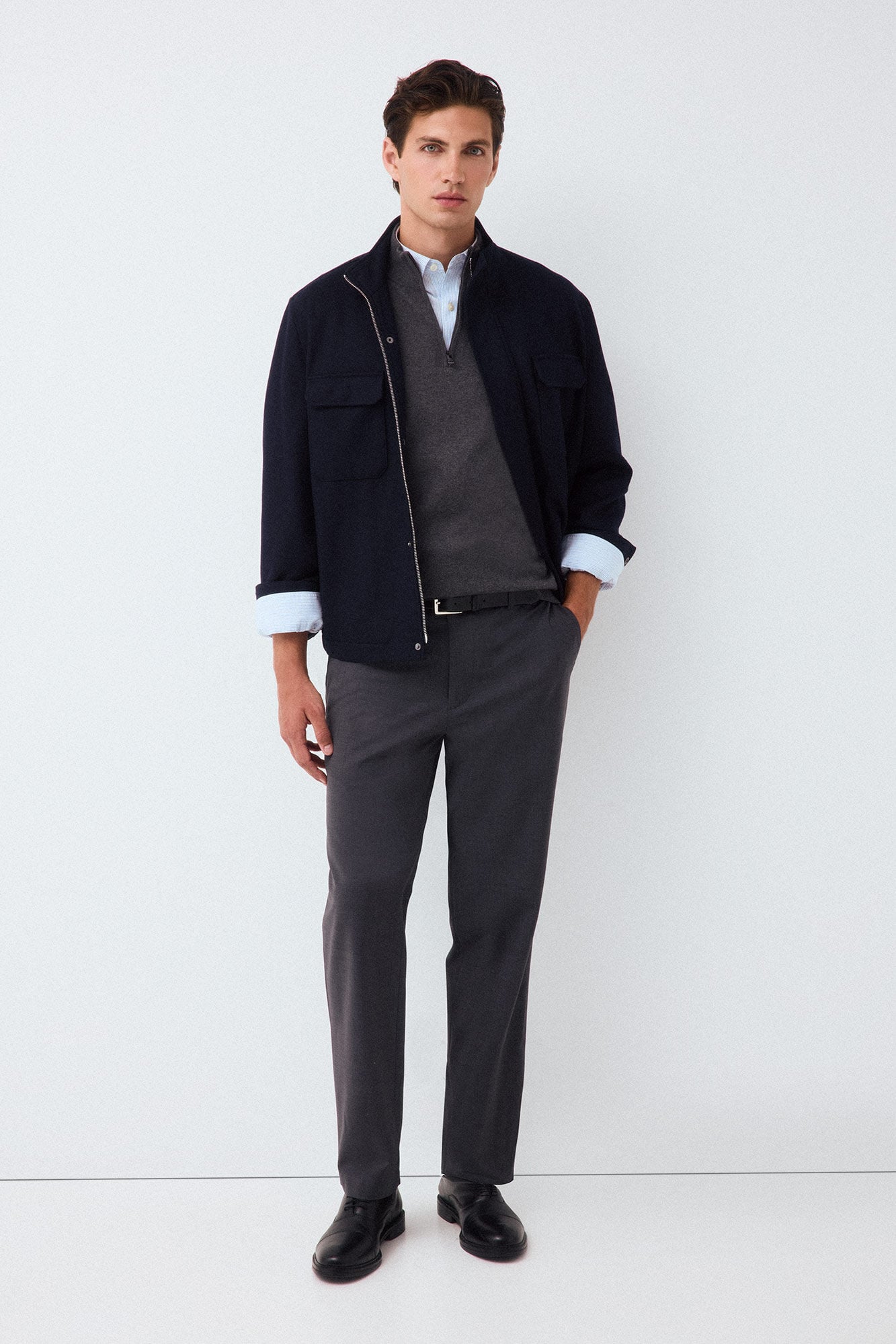 Pedro del Hierro Regular fit trousers with elasticated waist