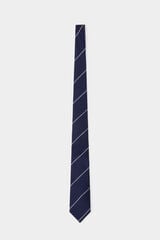 Pedro del Hierro Extra-fine silk tie Blue