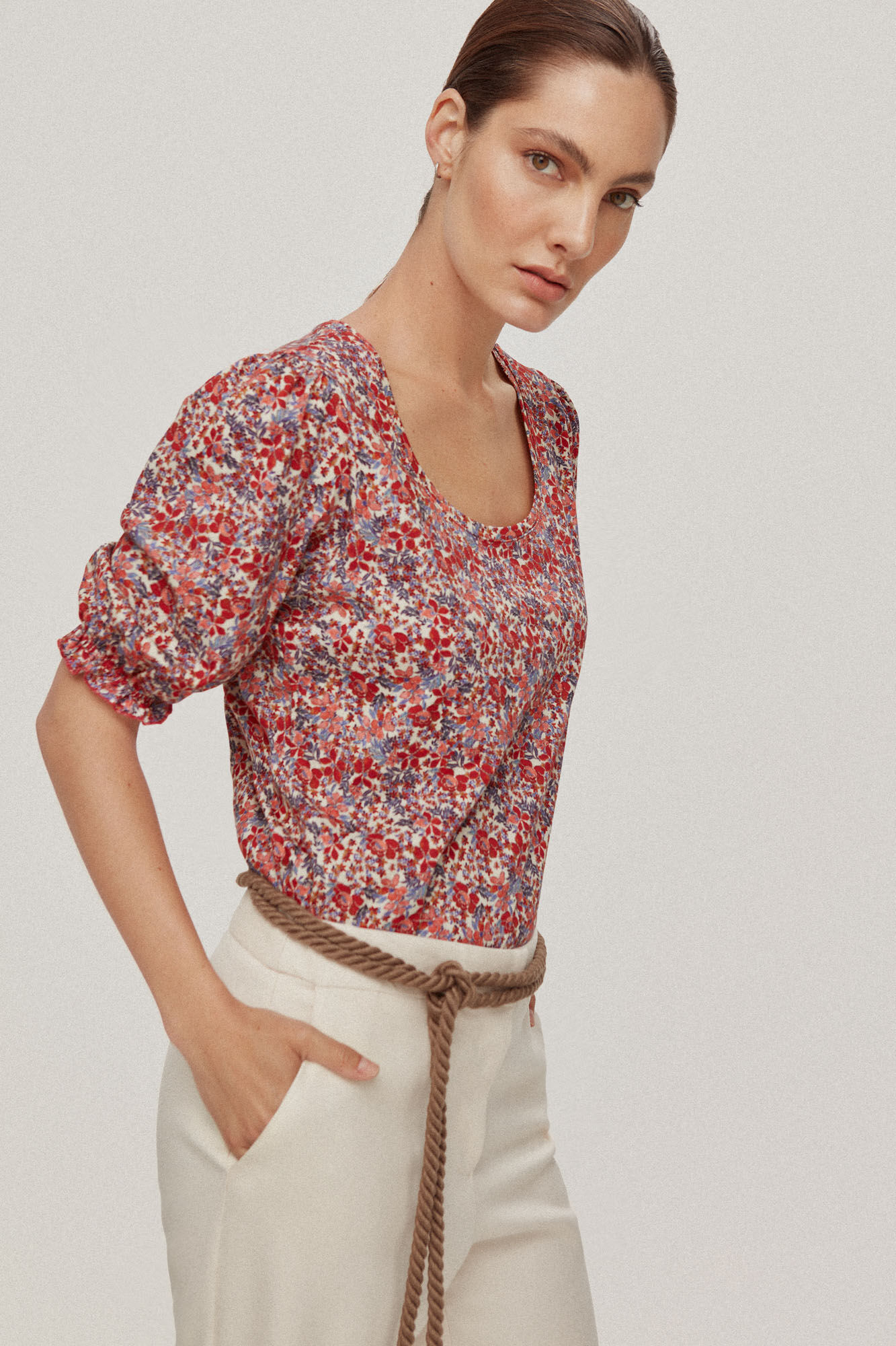 Pedro del Hierro T-shirt b&aacute;sica estampada V&aacute;rios