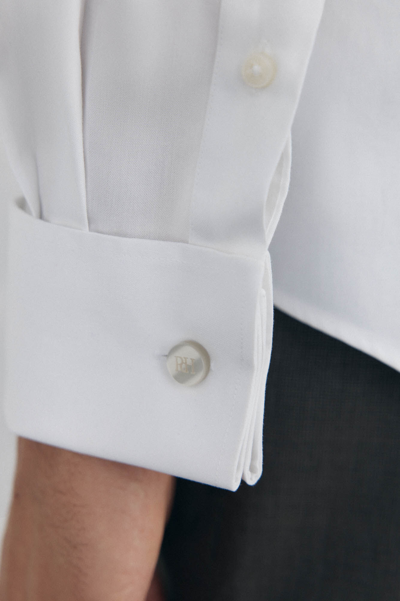 Pedro del Hierro Shirt with cufflinks, non-iron and stain-resistant White