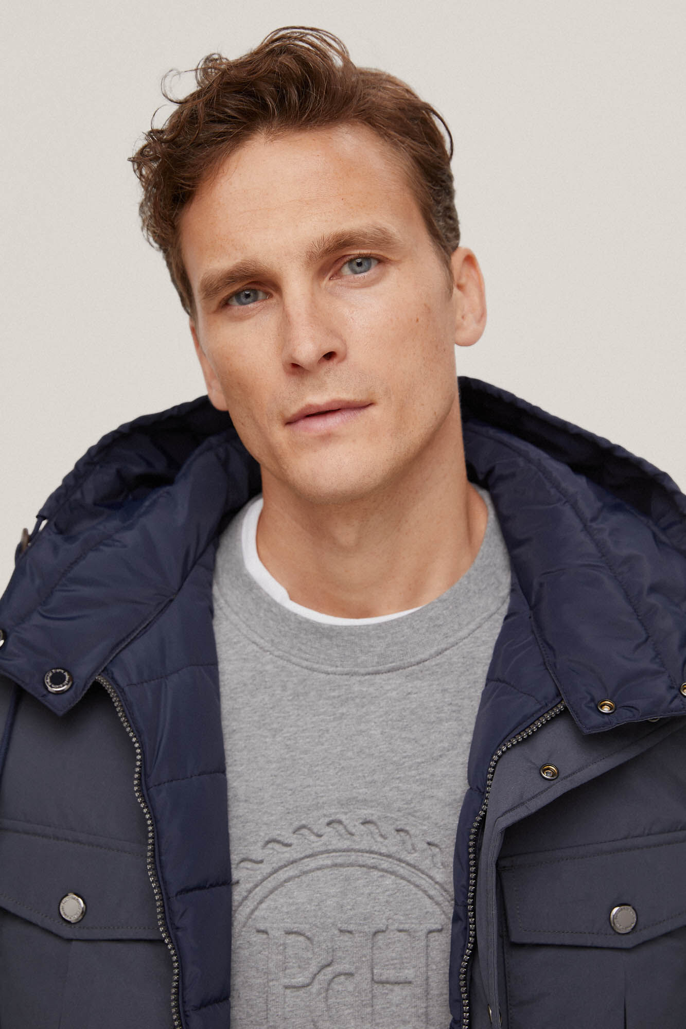 Pedro del Hierro Chaqueta reversible Cizento