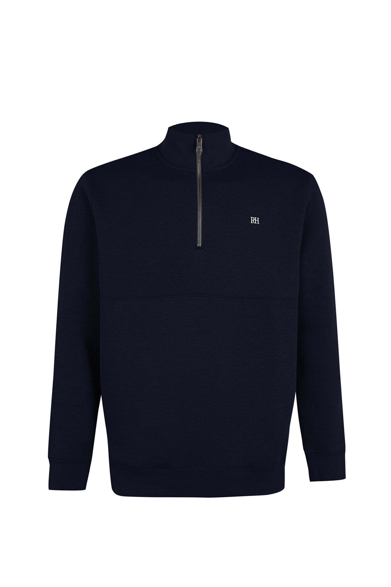 Pedro del Hierro Neoprene funnel neck sweatshirt Blue
