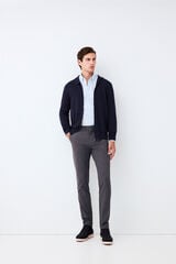 Pedro del Hierro Oversized slim chinos Grey