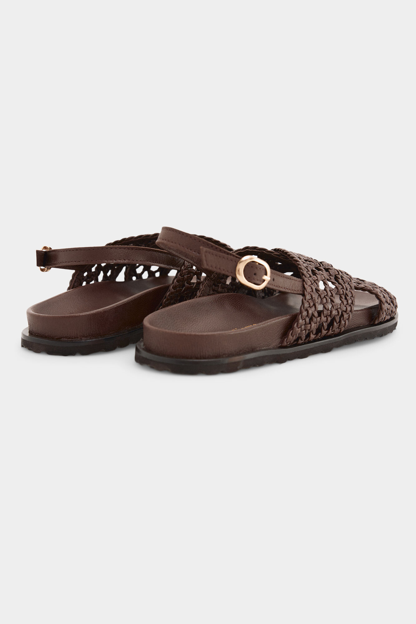 Pedro del Hierro Braided sandal Brown
