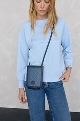 Pedro del Hierro Mobile bag with adjustable handle Blue