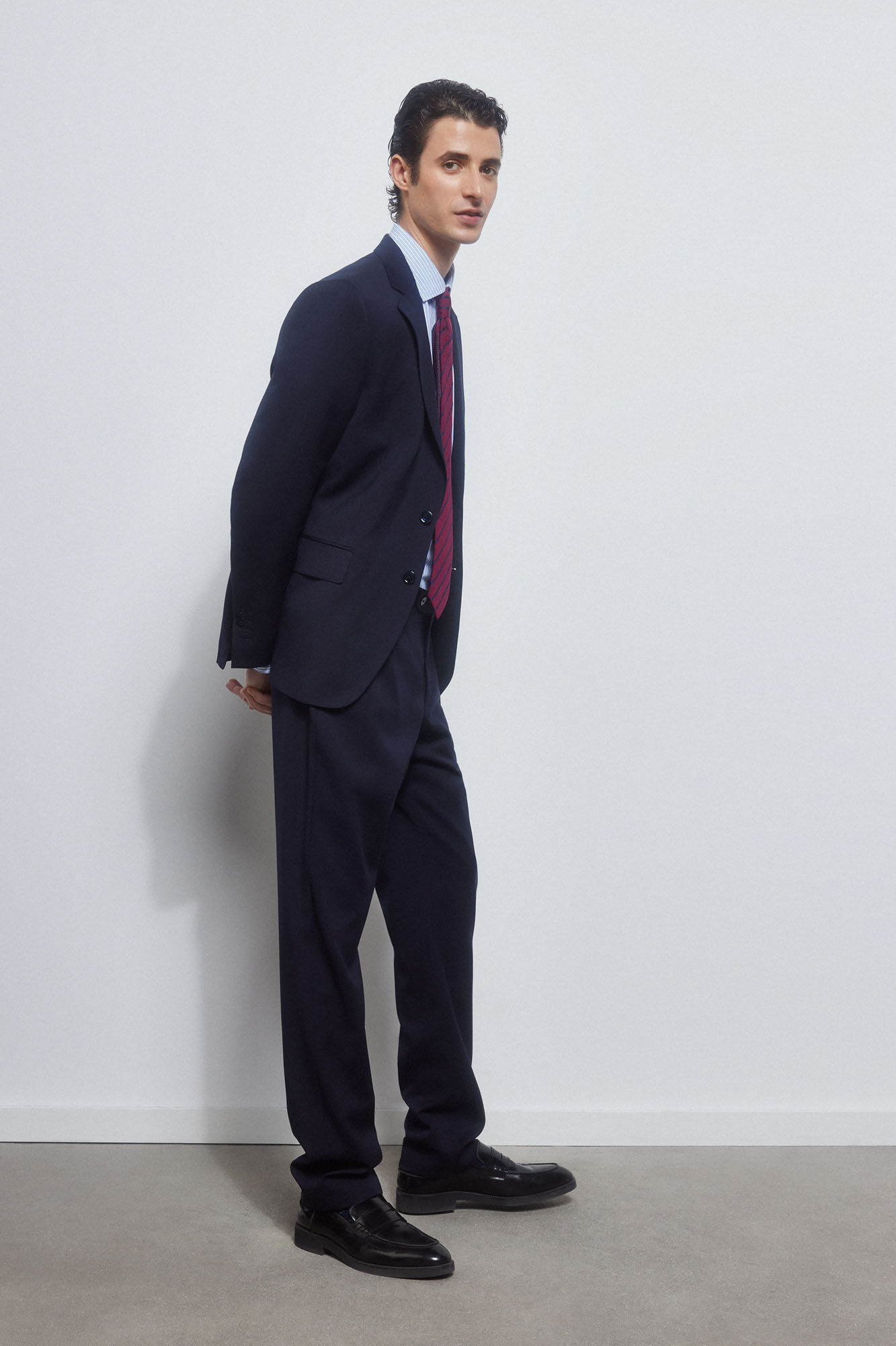 Pedro del Hierro Camisa rayas facil plancha + anti olor slim fit Azul