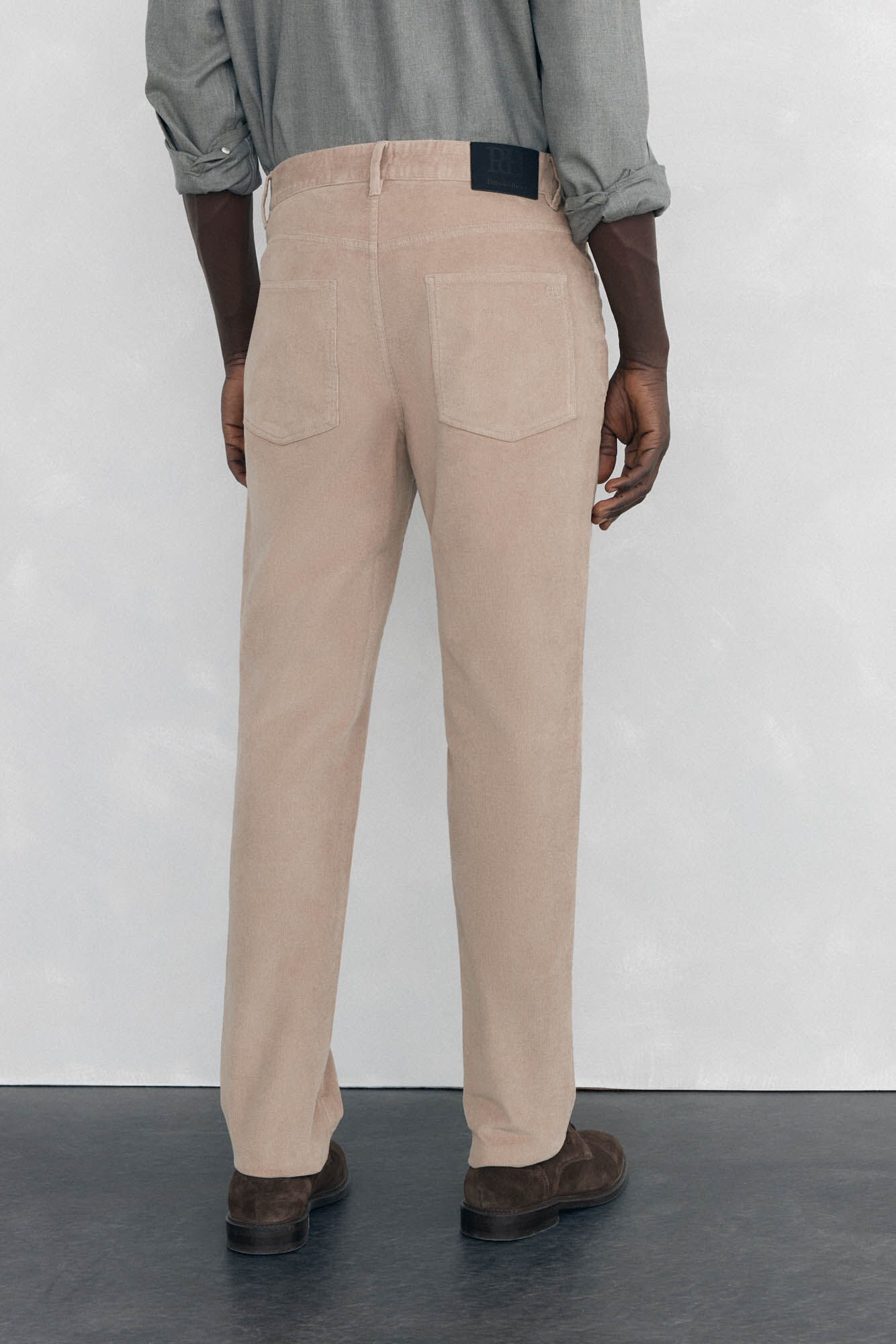 Pedro del Hierro Cal&ccedil;as de veludo slim fit com 5 bolsos Beige