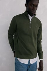 Pedro del Hierro Zip-neck sweatshirt Green