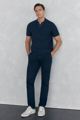 Pedro del Hierro Pantalón chino print slim Azul