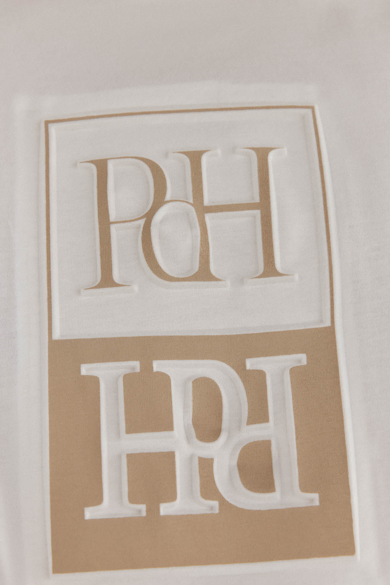 Pedro del Hierro Relief logo T-shirt White