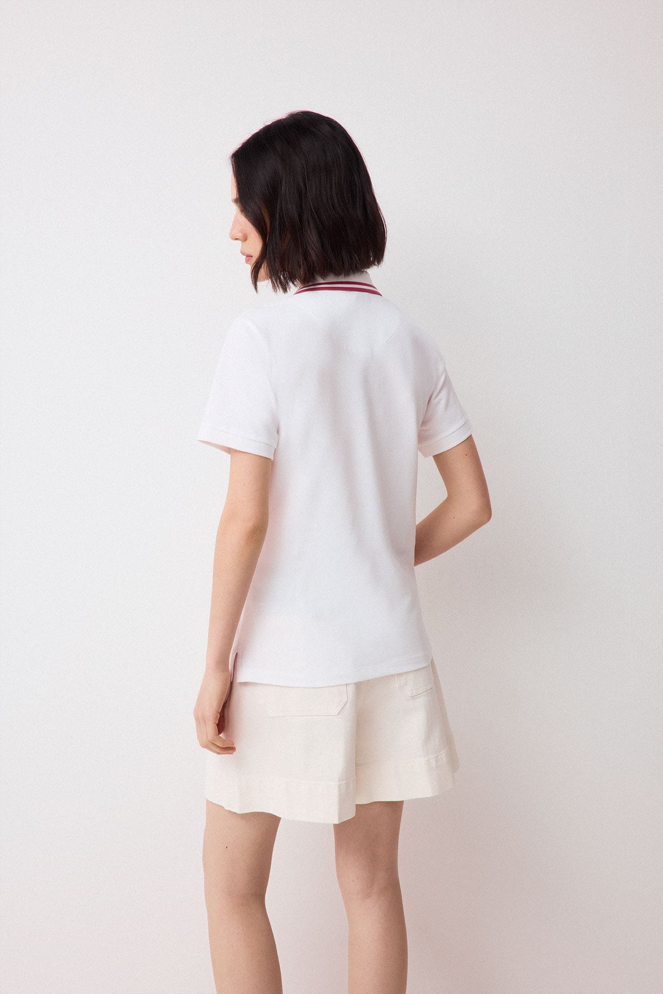 Pedro del Hierro Short sleeve polo shirt White