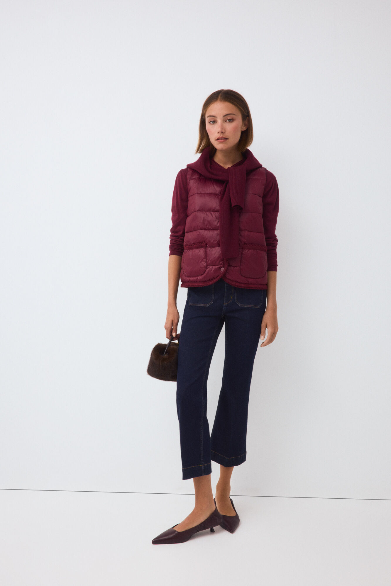 Pedro del Hierro Plain puffer gilet