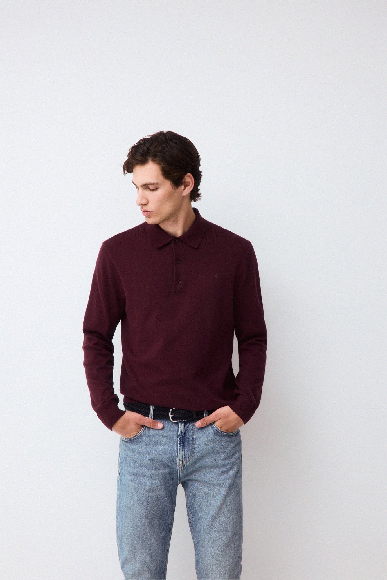 Pedro del Hierro Premium cotton silk cashmere knit jumper