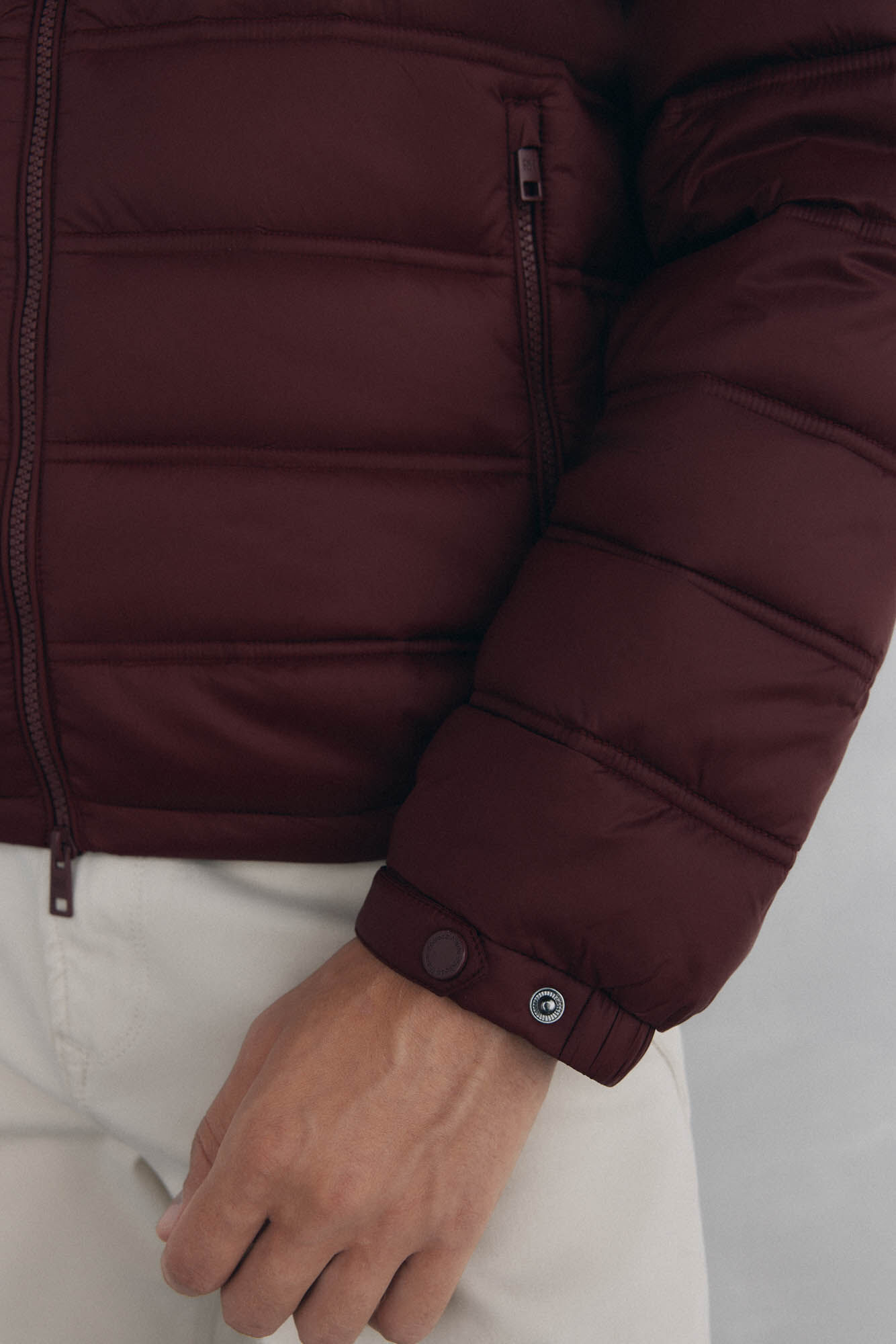 Pedro del Hierro Cazadora acolchada ultralight Burdeos